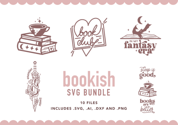 Bookish SVG Bundle: Elevate Your Reader Crafts
