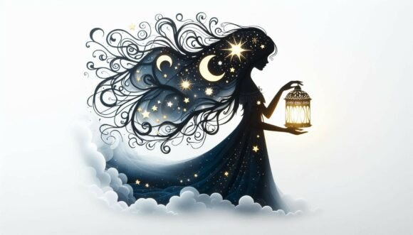 Celestial Lantern Portrait: A Creative Asset Guide