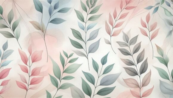 Embrace Organic Elegance: The Pastel Leaf Motif Collection