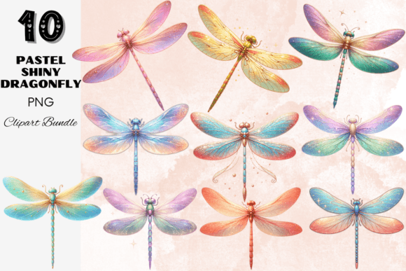 Soft-Hued Pastel Dragonfly Clipart Set: A Designer's Guide