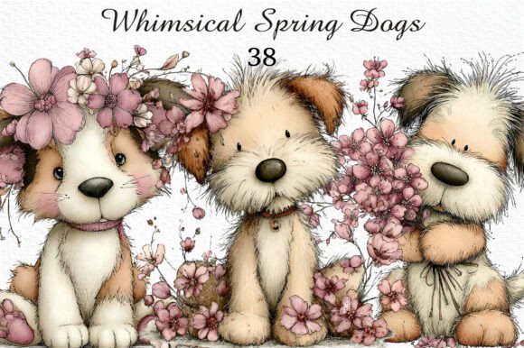 Whimsical Spring Dogs Clipart Png: Fresh Creative Fuel