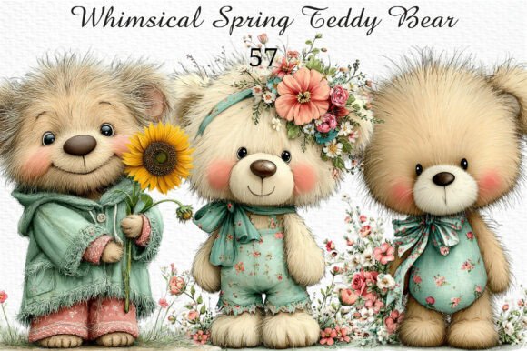 Whimsical Spring Teddy Bear Clipart: A Designer's Guide
