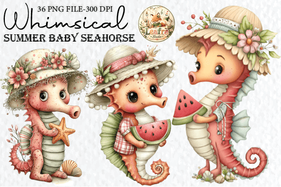 Whimsical Summer Baby Seahorse Clipart: A Designer's Guide